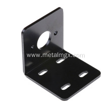 Customized Black Powder Coated Steel Motor Mounting Bracket